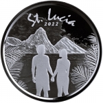 NEW* 1 ounce Silver St. Lucia 2023 BU - EC8 - Romantic...