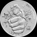 1 oz Silber Südkorea South Korea 2020 Taekwando .999