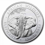 2021 Somalia 10 oz Silver Elephant BU