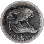 145 g Kupfer 10g Silber Vanuatu 2021 T-Rex Tyrannosaurus...