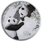 150 g Silber China Panda 2023 Proof - Farbig Color - 50...