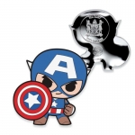 2 $ 2021 Fiji - Marvel Mini Hero Coin #1 - Captain America 1 Oz Silver  Proof