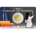2 Euro Belgien 2015 Europäisches Jahr für Entwicklung Coincard