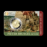 2 Euro Belgien 2019 450. Todestag P. Bruegel  Coincard franz. Version