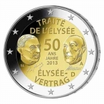 2 Euro Germany 2013 50th Anniversary of the Elysee Treaty J
