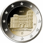 2 Euro Deutschland 2017 Rheinland Pfalz Porta Nigra Trier...