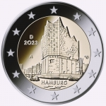 2 Euro Germany 2023 - Elbphilharmonie Hamburg - Federal States II - A (Berlin)