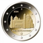 2 Euro Deutschland 2014 Niedersachsen Michaeliskirche Mz. G (Karlsruhe)