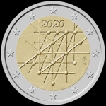2 Euro Finland 2020 University of Turku unc