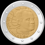 2 Euro Finland 2020 Väinö Linna unc