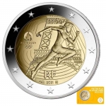 2 Euro Frankreich 2021 Olympic Games in Paris 2024 Yellow...