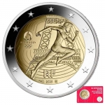 2 Euro Frankreich 2021 Olympic Games in Paris 2024 Red...