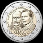 2 Euro Luxembourg 2020  200th Anniversary of Birth of Prince Henri