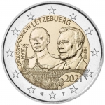 2 Euro Luxembourg 2021 Grand Duke Jean of Luxembourg - 100th Anniversary (Relief)