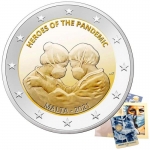 2 Euro Malta 2021 Heroes of the Pandemic  in Coincard