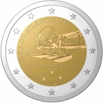 2 Euro Portugal 100 years crossing of the South Atlantic...