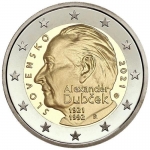 2 Euro Slovakia 2021 Alexander Dubcek - 100th Anniversary unc