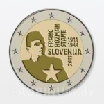2 Euro Slowenien 2011 100. Geburtstag Franc Rozman