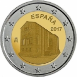 2 Euro Spanien 2017 Monumente v. Oviedo & Asturien bfr