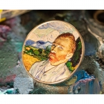 2 Oz Silber Cook Islands 10 $ Masters of Art van Gogh...