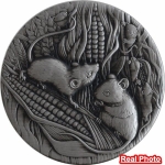 2020 Australia Year of the Mouse Lunar III 2oz Silver...