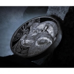 2 Ounce Silver  Mongolia - ARGALI Wildschaft - Serie Wilde Mongolei - Black Proof - Issue from Coin Invest Liechtenstein