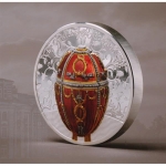 2 Unzen Silber Mongolei Peter Carl Faberge Rosebud Egg -...