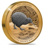 2 ounce silver New Zealand 2023 - Kiwi Black Proof Ultra High Relief- 2 NZD - Mintage only 300