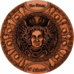 2 Unzen Silver Niue Shield of Athena 2022 Antique Finish...