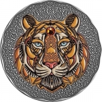 2 oz Silber Niue 2022 - TIGER - Mandala Art - Antique...