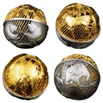 BULL AND BEAR Spherical 2 Oz Silver Coin 5$ Samoa 2022