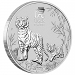 5 Ounce Silver Year of the Tiger 2022 Lunar III Australia...