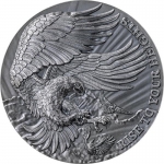2 ounce silver Ghana 2023 Antiqie Finish - EAGLE - Eagle...