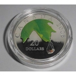 Fine Silver Coin - Raindrop  (2008) 20 CAD