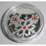 2011 Canada 1 oz Silver $20 Crystal Snowflake (Hyacinth)