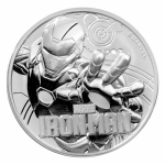 2018 Tuvalu 1 oz Silver Marvel Ironman 1 AUD BU