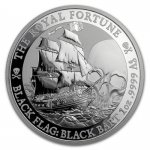2020 Tuvalu 1 Oz Silber Black Flag (The Royal Fortune)  1...