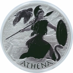 1 Unze Silber Tuvalu - ATHENA - Serie Gods of Olympus -...