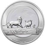2021 Niue 1 oz Silver $2 Disney Lion King BU 
