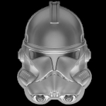 2021 Niue 2 oz Silver $5 Star Wars Clone Trooper Helmet...