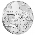 2021 Tuvalu 1 oz Silver The Simpsons - Marge & Maggie Simpson  BU