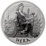 2022 Tuvalu 1 Oz Silber Gods of Olympus - Hera 1 AUD BU