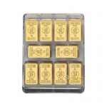 250 x 1 gram Heimerle + Meule Gold Bar UnityBox 999,9 Fine