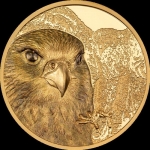 25.000 Togrog  Mongolian Falcon 2023 Mongolia 1 oz Gold...