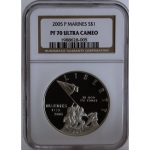 1 $ Silver USA 2015 Proof - Marine Corps. Anniversary -...