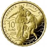 3 g Gold Italy 10 Euro 2023 Proof Fountain of Diana and...