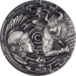 3 Ounce Silver Palau 2021 - Theseus and The Minotaur (2)...