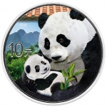 30 g Silver Chinese Panda (In Capsule) 2019 colored