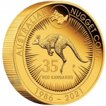 5 Oz Gold 2021 Australian Australian Känguru Nugget...