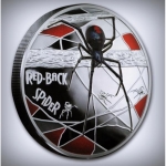 5 Unzen Silber Niue - Red Back Spider -...